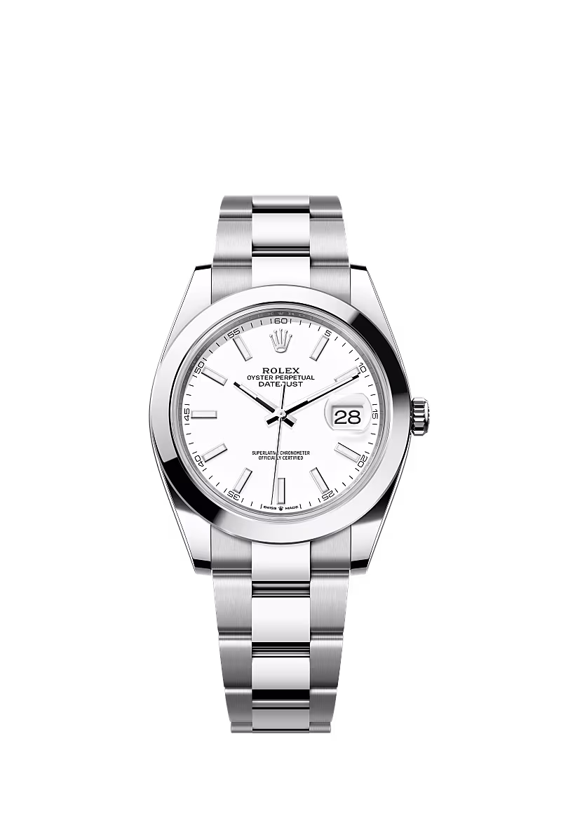 ساعة Rolex Datejust 41mm White Dial 126300