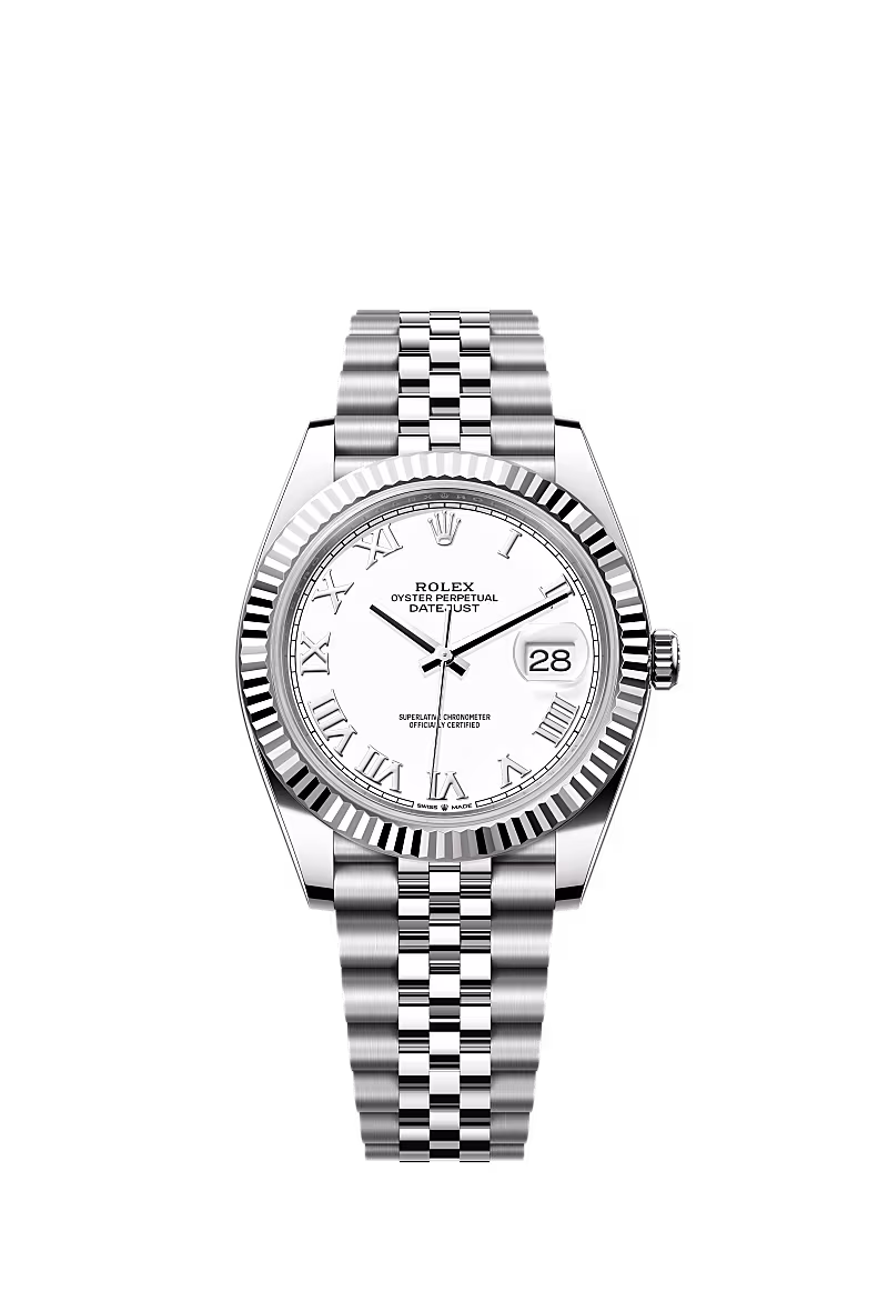 ساعة رولكس ديتجست 41mm مينا روماني أبيض 126334