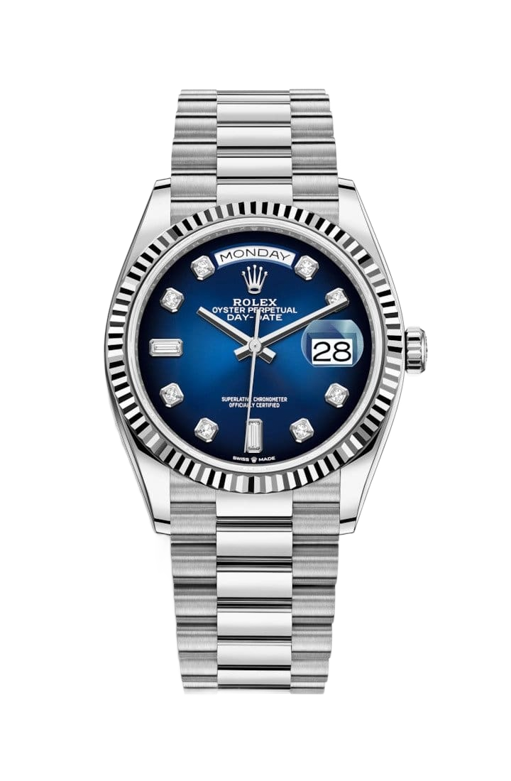 Rolex Day-Date 36mm Blue Dial 128239-0023