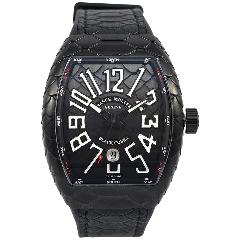 ساعة فرانك مولر فانغارد ديت أوتوماتيك كوبرا سوداء V45 SC DT BLK COB AC NR AC