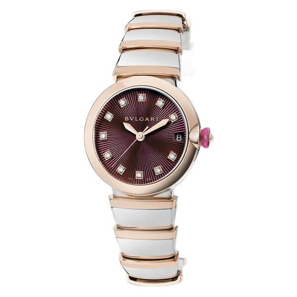 Bvlgari Lvcea 33 mm Purple Diamond Dial 102497
