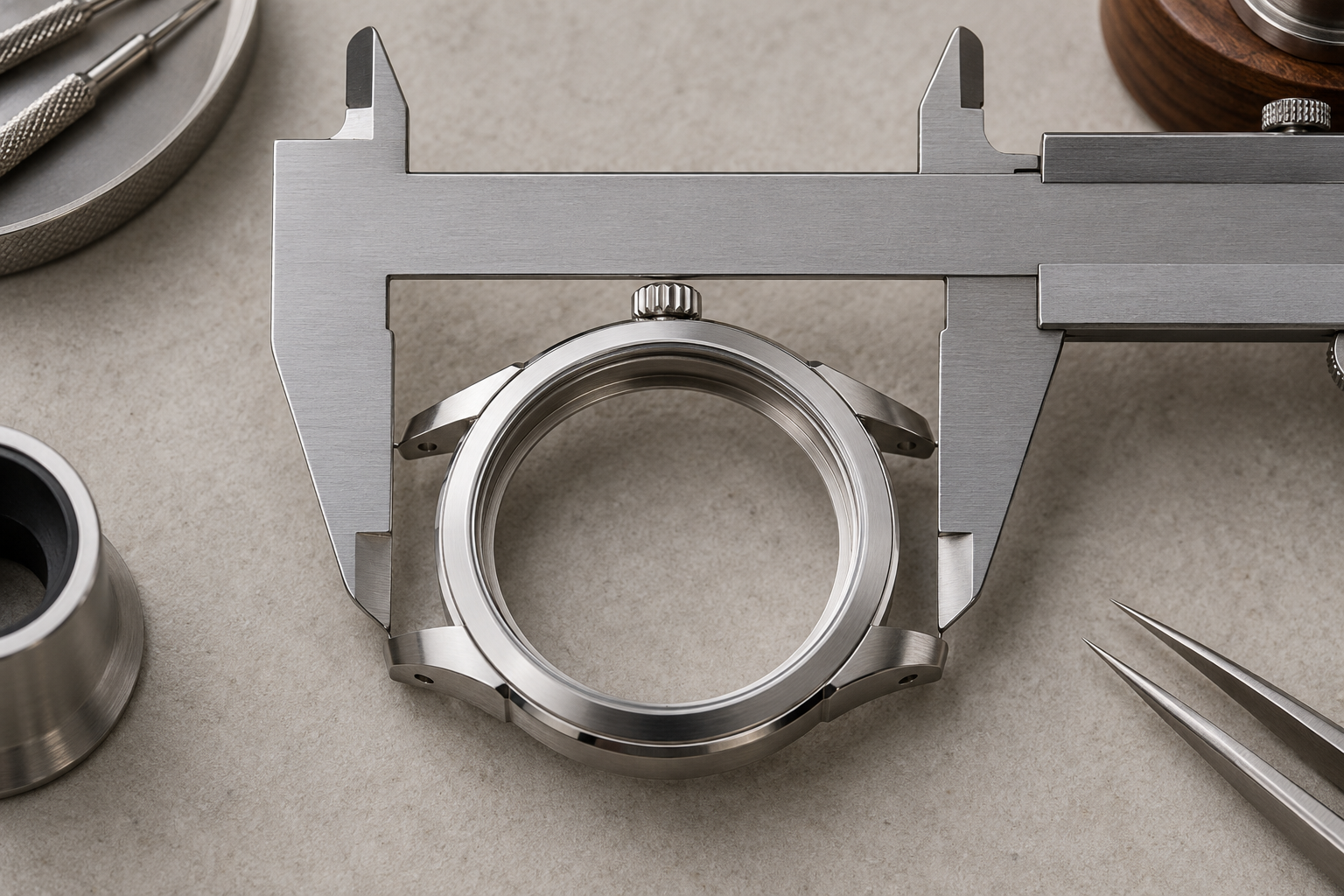 Precision Caliper Measuring Watch Case Diameter